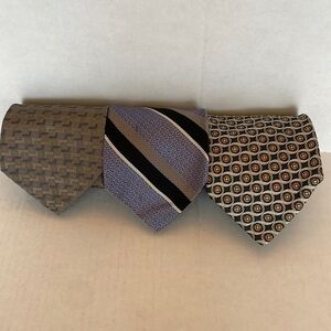 MARK Shale Tie X 3 Blue Yellow Brown 4"